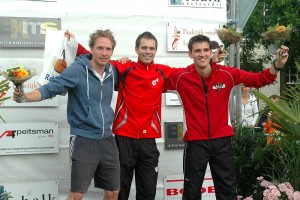 5 km: Mitchell van Oudenaarden, Alwin Roovers en Jeroen Nijland